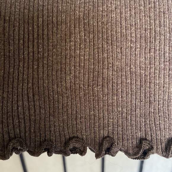 Banana Republic Brown Ribbed/lace Tank Sz Med NWOT - Picture 5 of 6